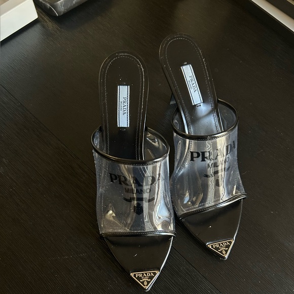 Prada PVC Logo Slides - Picture 2 of 3